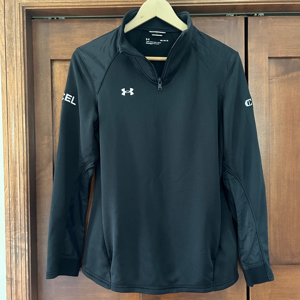 Under Armour Black Men's Women's Long Sleeve 1/4 Zip Size Medium LN